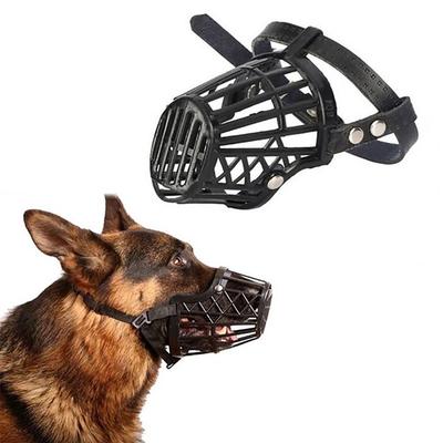 Dog Muzzle Anti Barking Dog Muzzle Small Large Dogs Adjustable Plastic Breathable Pet Mouth Puppy Muzzle Anti-eating Face Cover