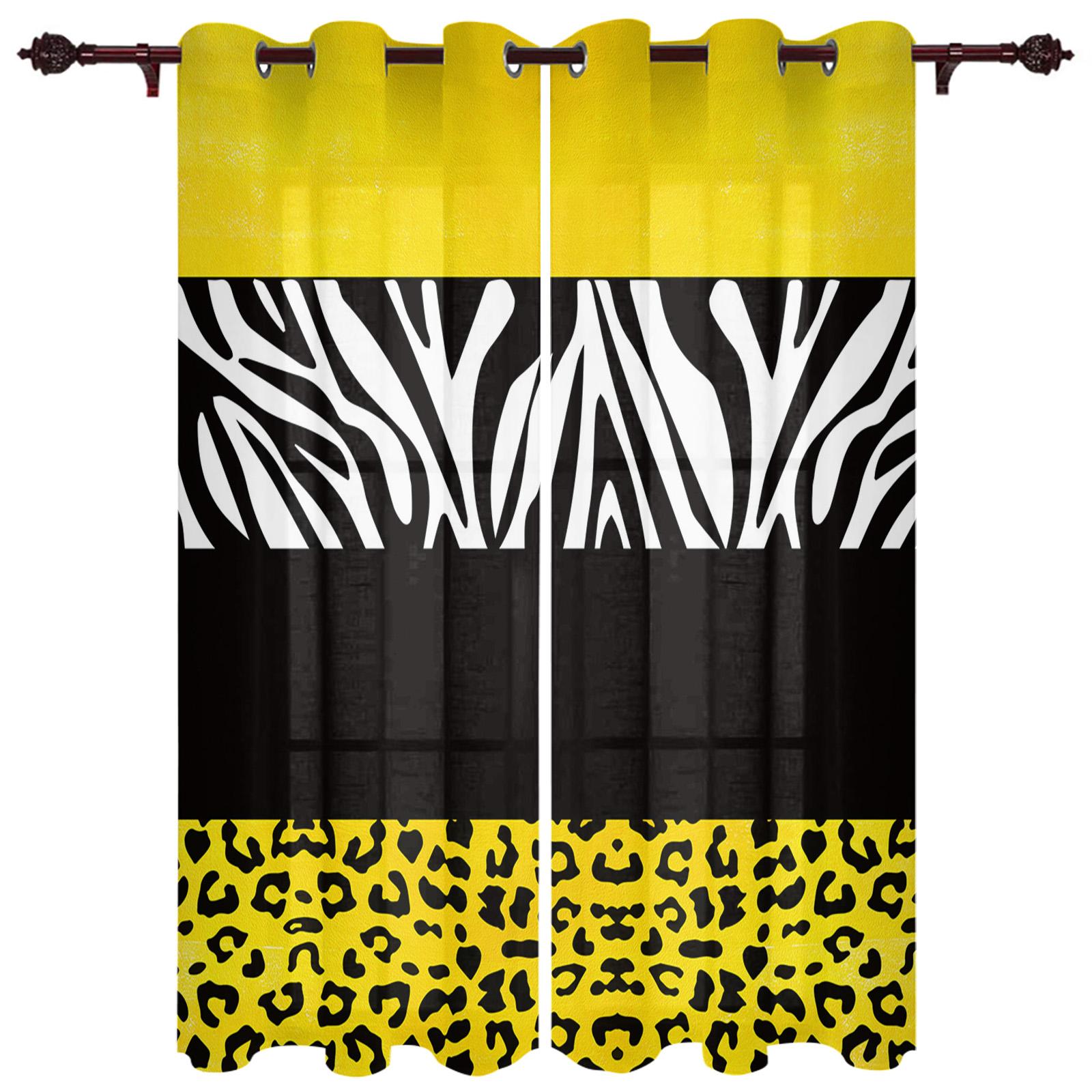 Фиолетовые леопардовые полоски зебры шторы для спальни кухонные шторы для гостиной 135W — фото 13