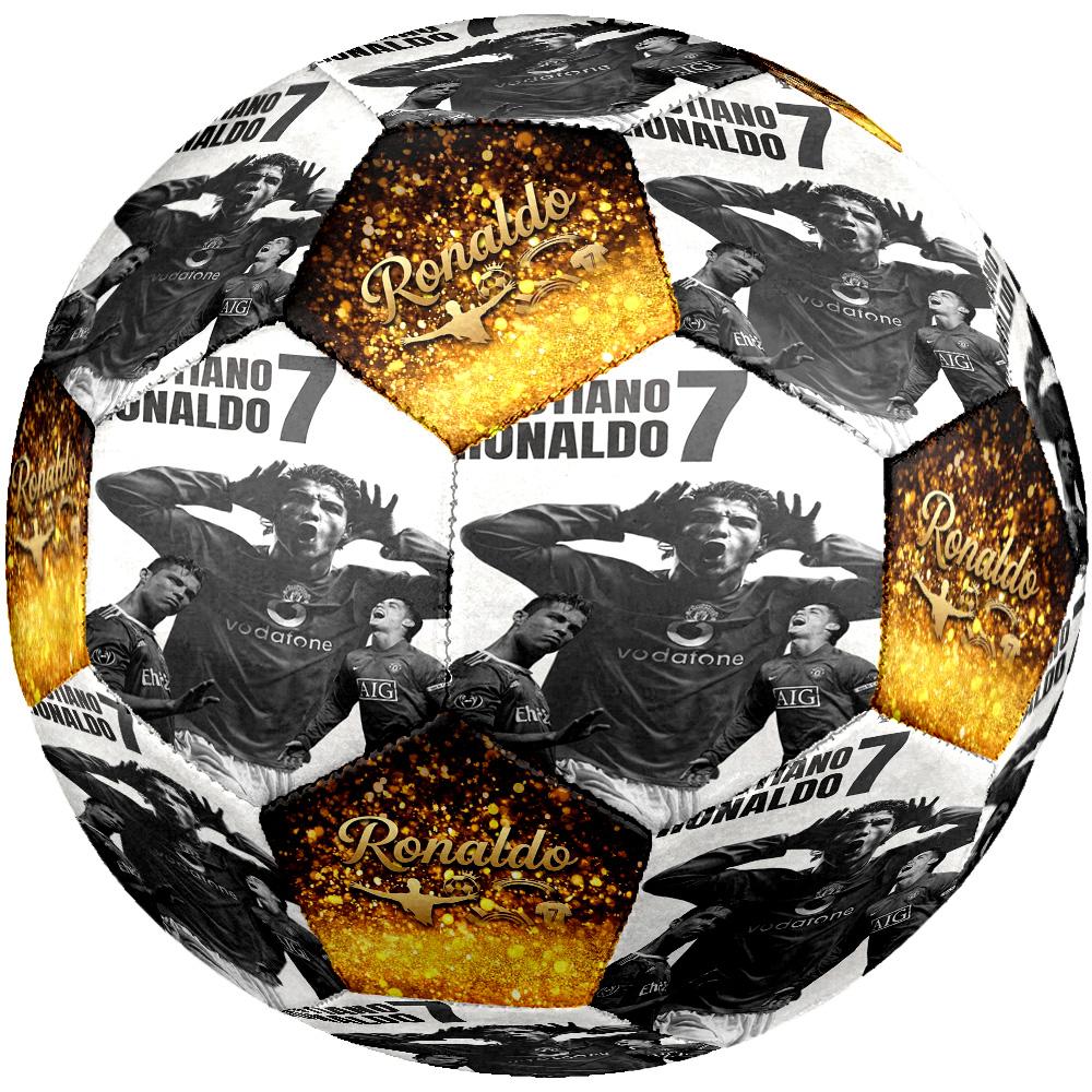 Ronaldo's Legacy Madrid Size 5 Soccer Ball Machine Sewn Indoor/Outdoor Universal Football Soccer Accessory Distinctive Home Decor And Party Gift