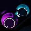 28GC Motion Detector Activated Vehicle Beverage Pad Multicolor LED Lights Colourful LED Coasters for Bottles,Glasses