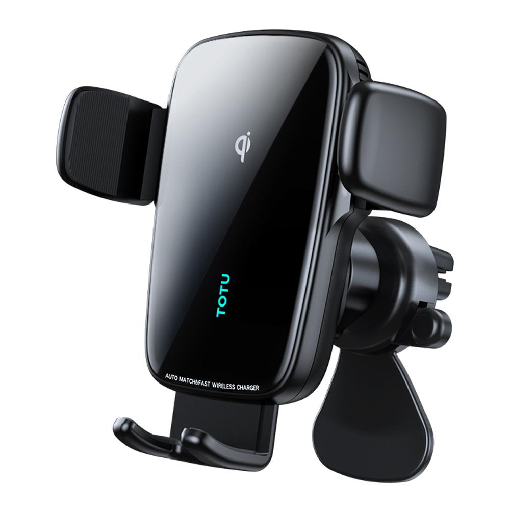 

TOTU CACW-054 15W Wireless Charger Car Phone Holder 360-Degree Rotating Dashboard Phone Mount with Air Vent Clip Type A