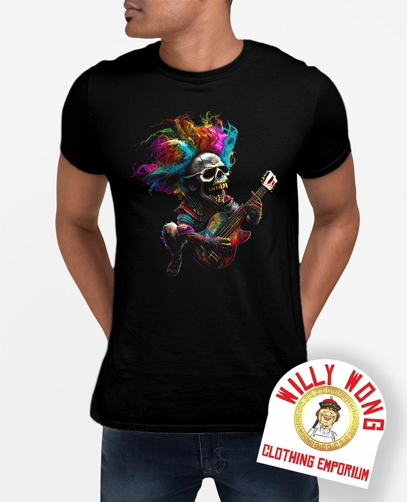 Skull Rebel Rocker  T-Shirt Movie Retro Classic Original Sci Fi Music Rainbow Unisex T-Shirt XXXL