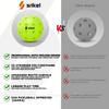 Srikel Outdoor Pickleball - USAPA Approved, Seamless Rotomold Design for Durability, 4-Pack Greens, 40 Holes of Crack-Resistant Pickleball for