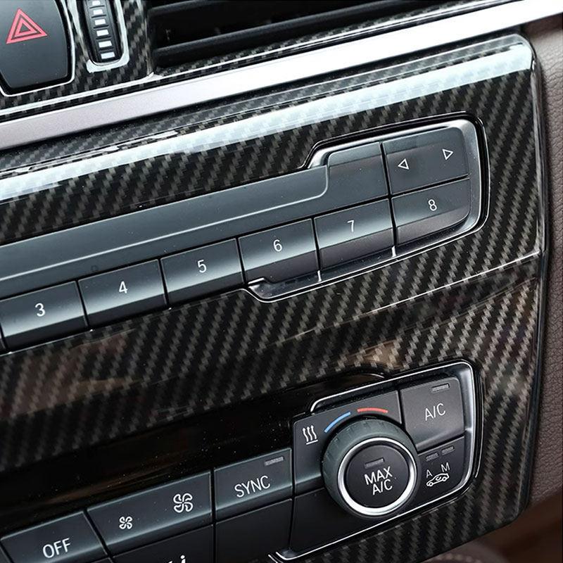 For BMW X1 F48 X2 F47 2016- Accessories Car Center Console Air Conditioner Volume Button AUTO AC CD Panel Frame Cover Trim