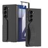 For Samsung Z Fold 7 Case Flexible Silicone Band Finger Strap Screen Protector Tempered Glass Film Cover