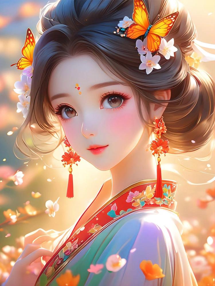 

5D DIY Алмазная картина Красивая женщина Картина Алмазная вышивка крестом Набор Полный Стразы Украшение для дома Full Round 20x30CM