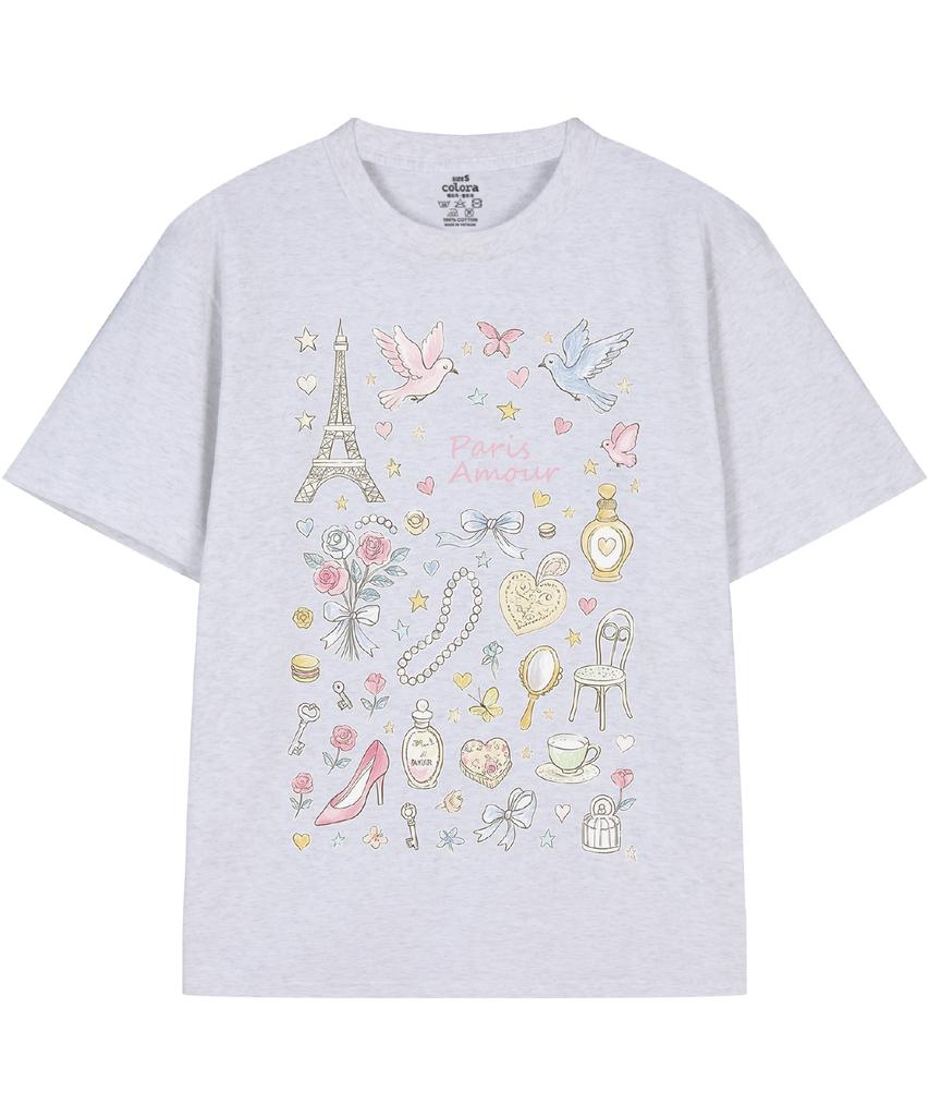 Keollola Lovely In Paris Short Sleeve T-Shirt (3 Colors)
