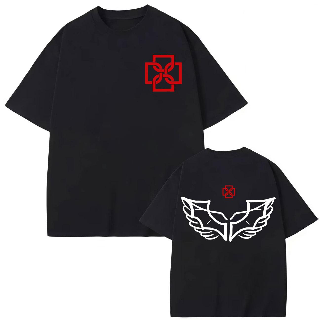 

Rapper Duki Double Sided Print T-shirt Men Women Hip Hop Fashion Short Sleeve T-shirts Summer Casual Cotton T Shirt S