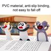 3D Animal Bookmark Cute PVC Cartoon Character Bookmarks for Kids Readers Fun Desk Decor Birthday Christmas Gift for Students Book Lovers