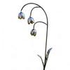 Metall Maiglöckchen Gartenstecker, Rustikale Dekorative Blumenskulptur, Wetterbeständige Outdoor-Hofkunst für Terrassen- und Rasendekoration