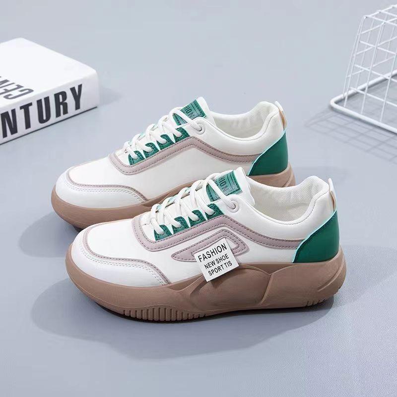 Little white shoes women's tide spring new versatile thick-soled leather surface women's shoes casual board shoes children