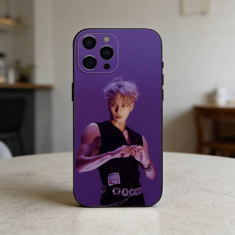 J-Jackson Wang Phone Case For iPhone 17,16,15,14,13,12,11 Plus,Pro Max,SE4Soft Silicone Black Cover