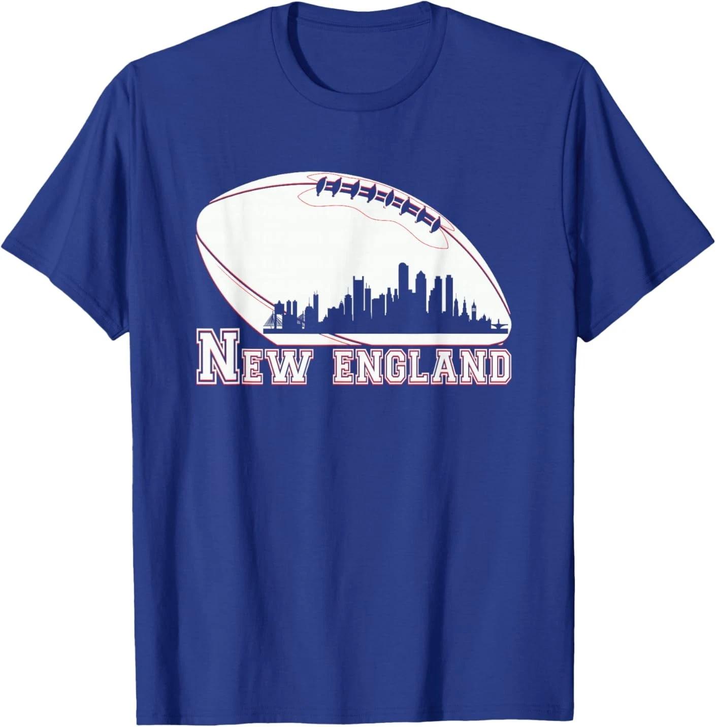New England City Skyline Unisex T-Shirt 4XL