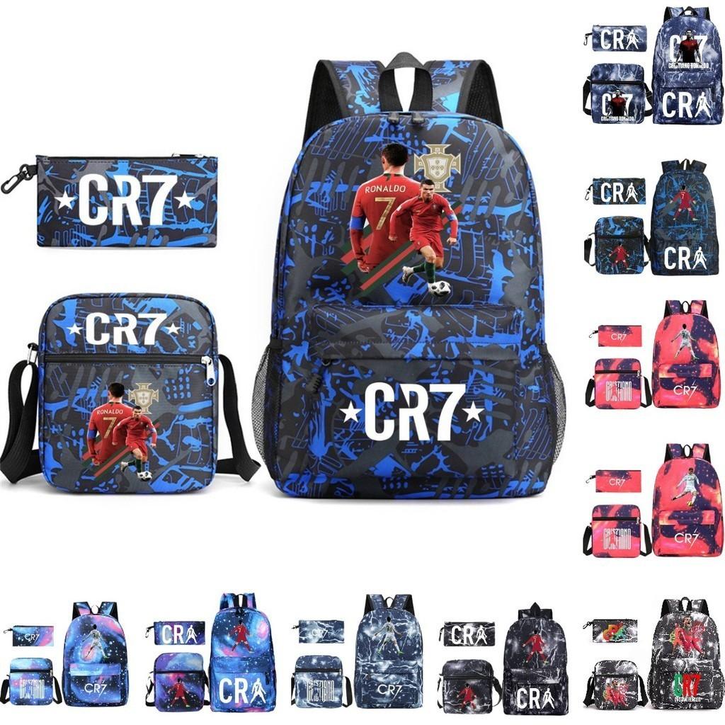 Cr7 Children's Backpack Set With Breathable Comfortable Straps And Letter Print