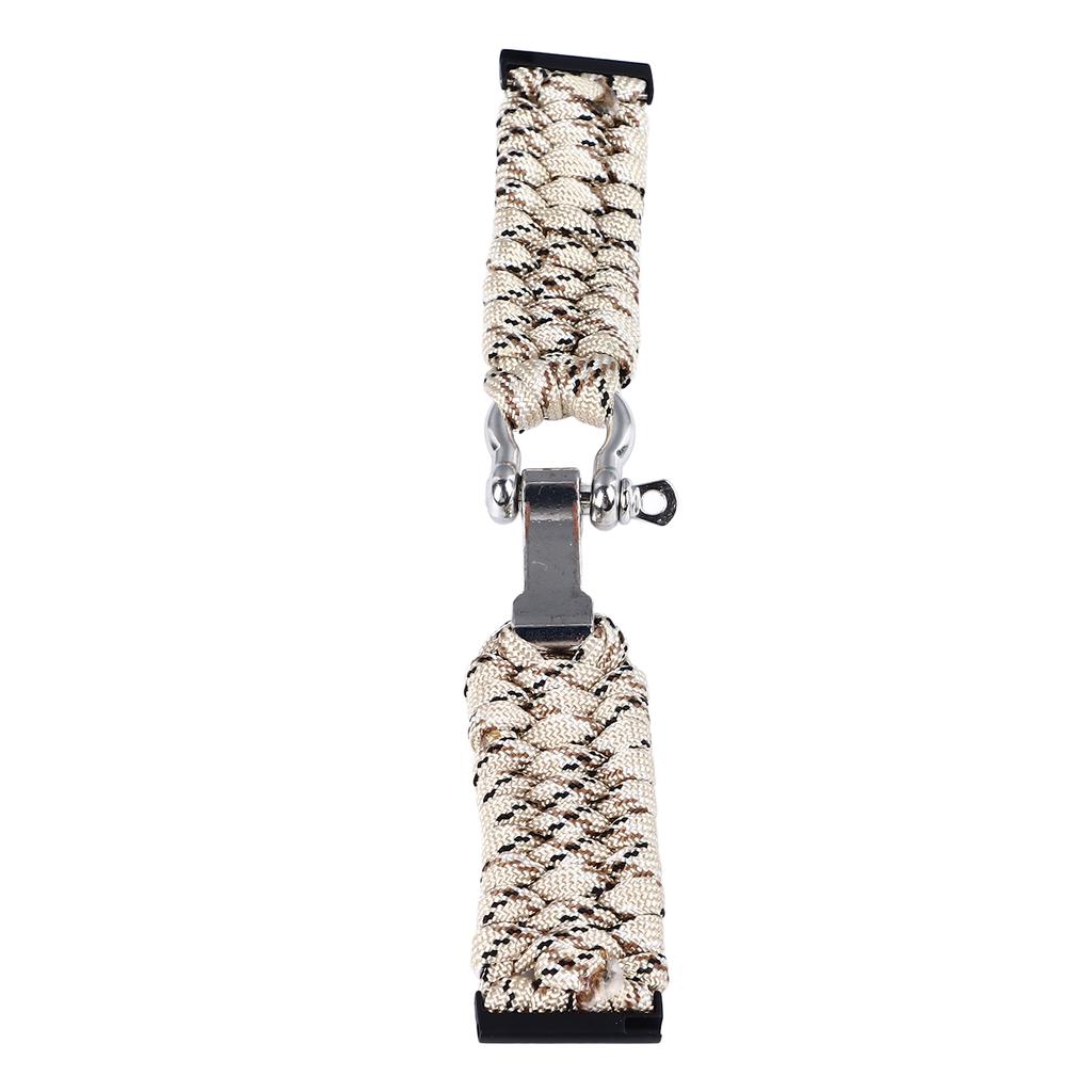 Replacement Watch Strap Watch Woven Band Nylon Paracord Woven Handmade Watch Strap for Suunto 7 9 D5i 24mm Desert