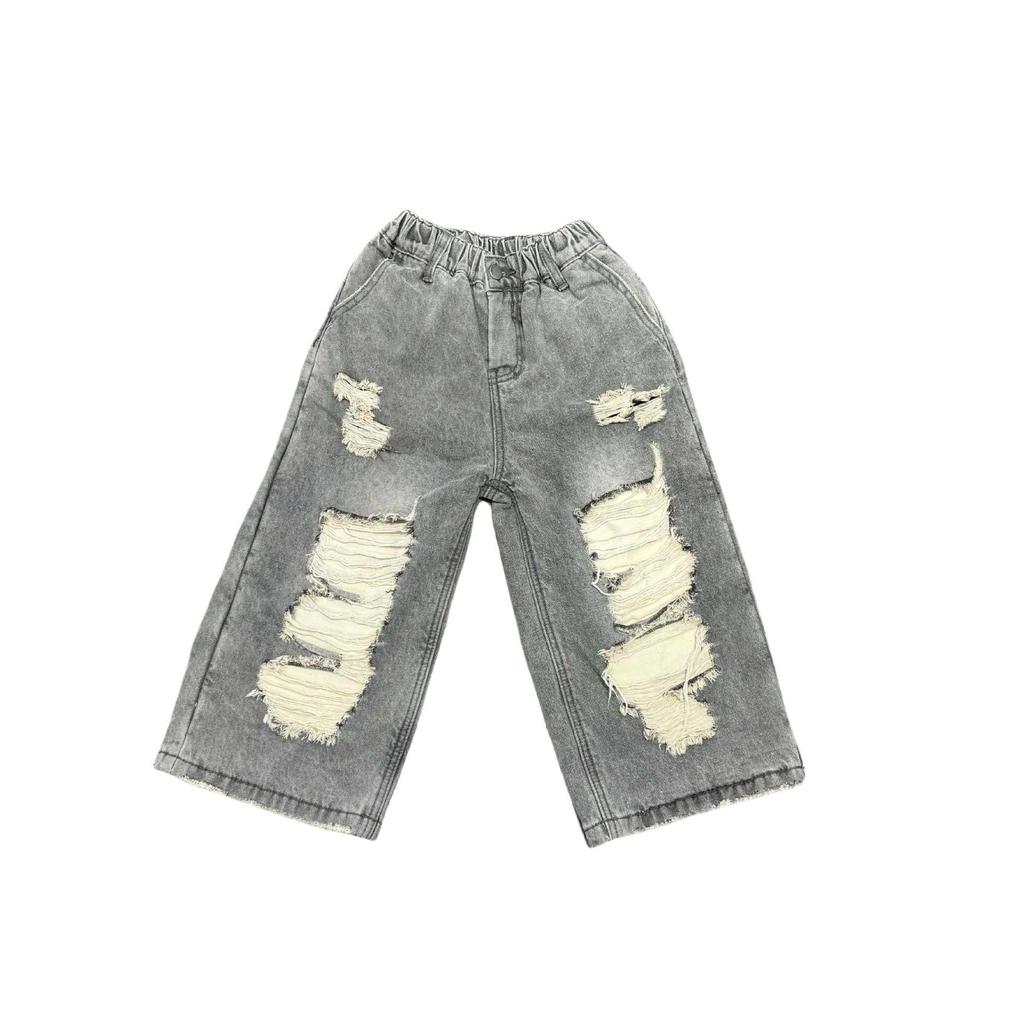 Kids' Fleece-Lined Wide-Leg Jeans