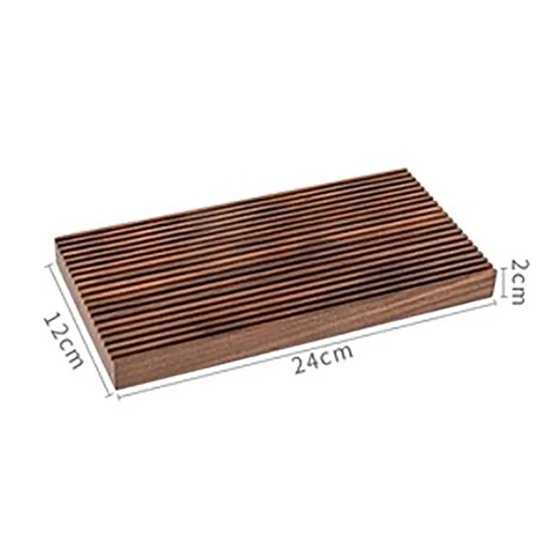 Creative Walnut Earrings Display Holder Retro Luxury Design Solid Wood Jewelry Showcase Stand Live Shooting Props Jewelry Art Display Background Board