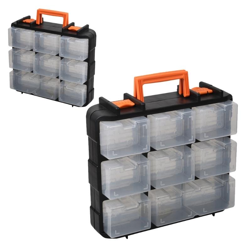 Lightweight Portable Plastic Organizers Box With Multiple Compartments For Efficient Storage Of Small Parts And Hardware