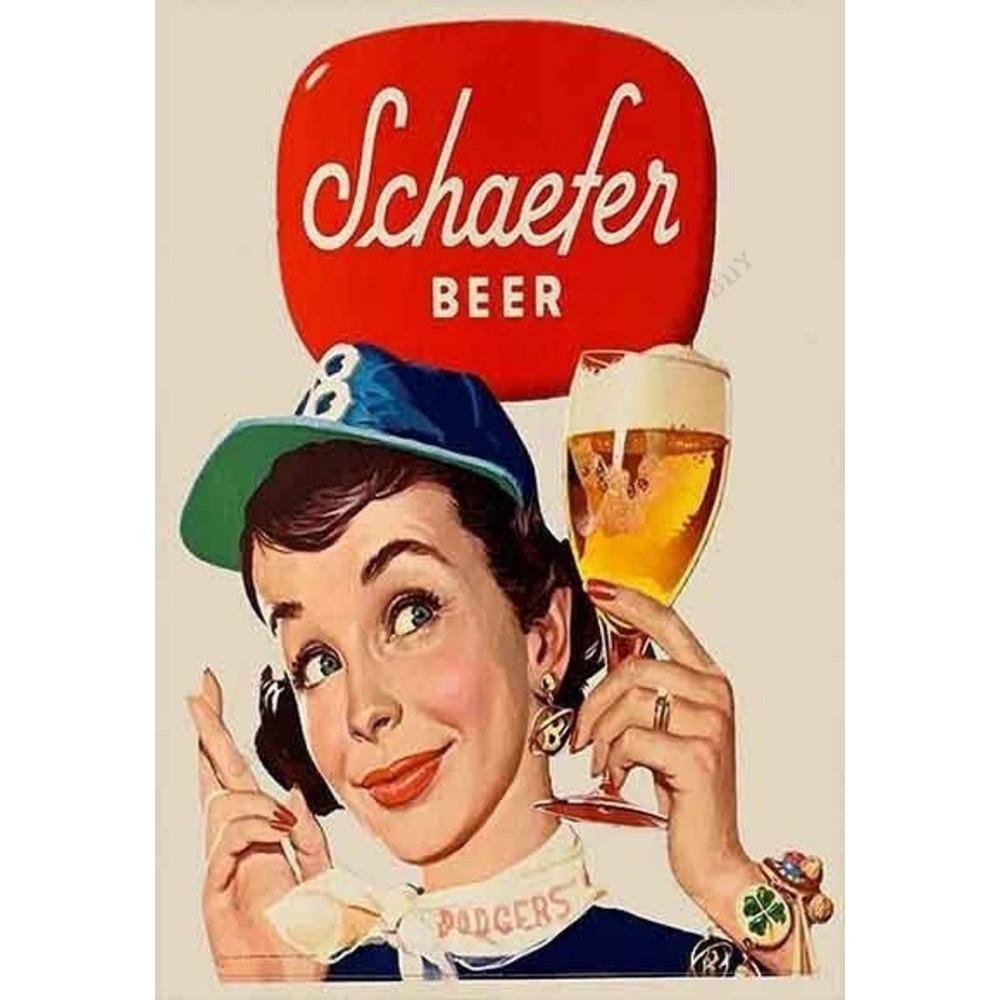 Beer poster on the wall, metal plaque 20x30cm