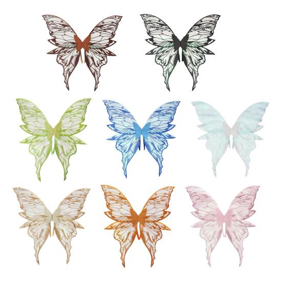 Yousheng Fairy Wing for Girls Women Organza Angel Wings Halloween Butterfly Cosplay Costume for Cosplay Party Accessory
