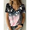 V-Neck Women's Daily Top Fashion Versatile Short Sleeve Casual Loose T-Shirts Women’s