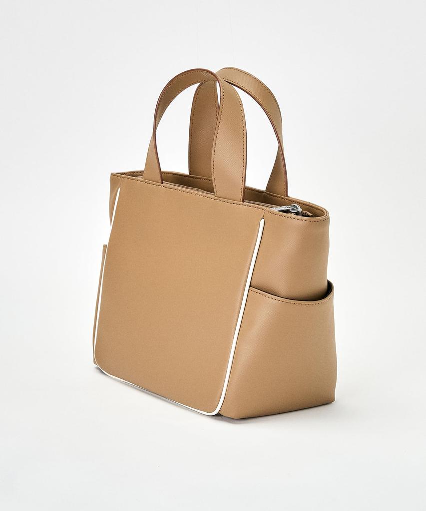 [Munsingwear] Cart Bag External Pocket One Point Stylish Round Golf MG4FTT41M Men's BG00 (Beige)