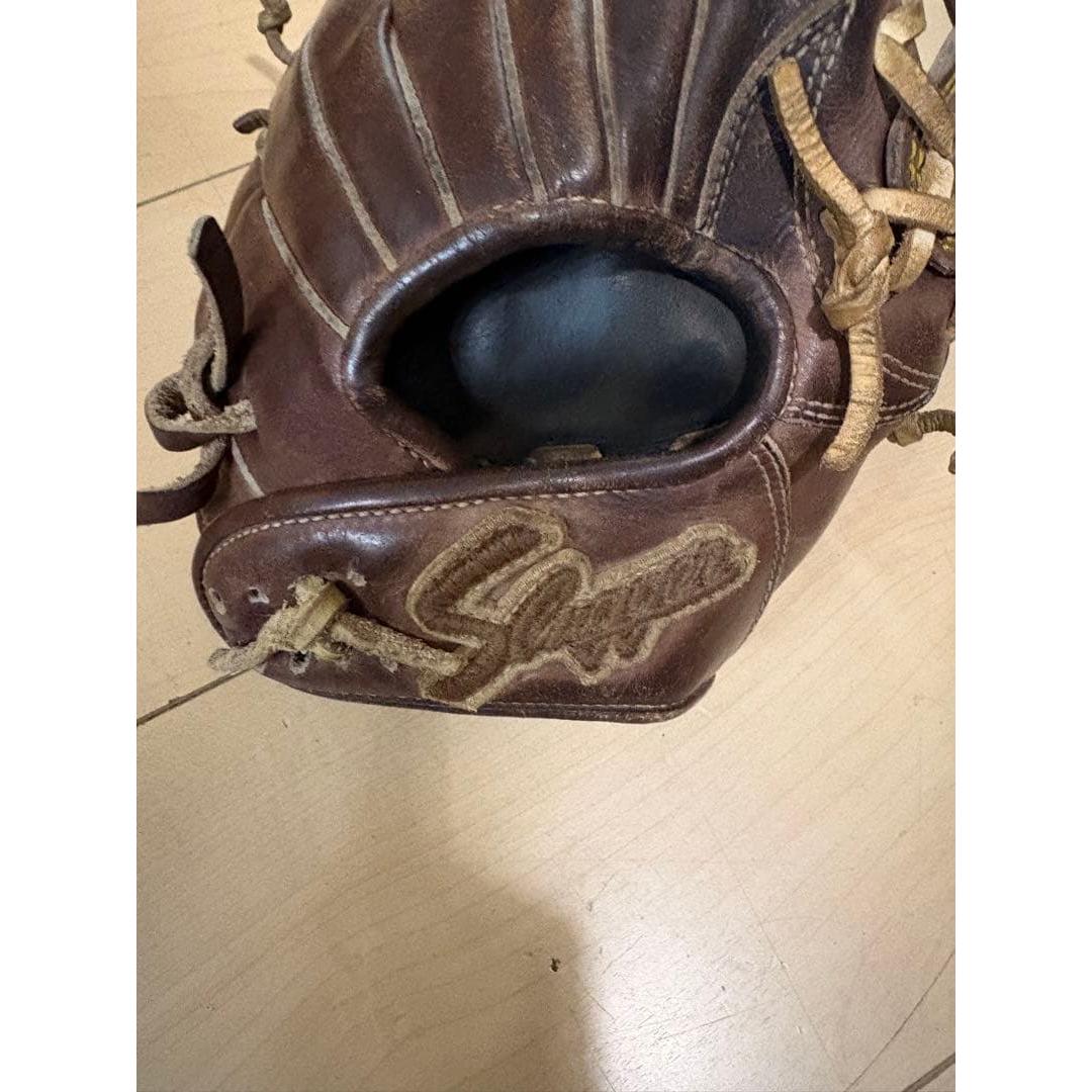 Used Kubota Slugger Boys Softball Gloves Burgundy