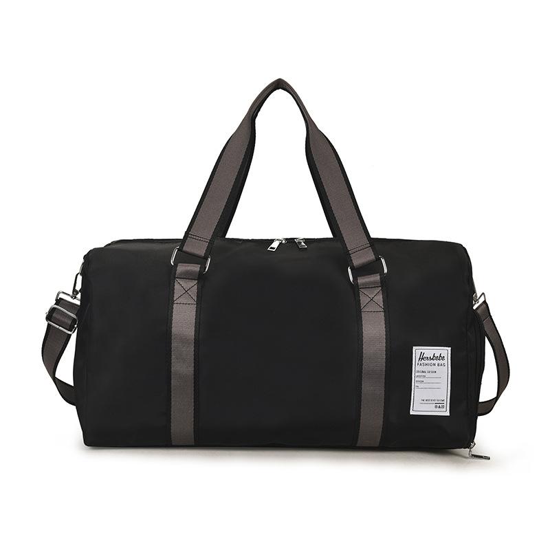 Portable travel bag, men's and women's independent shoe compartment, wet and dry separation, sports fitness bag, casual shoulder messenger luggage bag