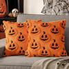 Halloween Pillowcase Halloween Throw Pillow Cover Gothic Pumpkin Pillowcase for Classroom Porch Couch Bed Sofa Patio Chair Home