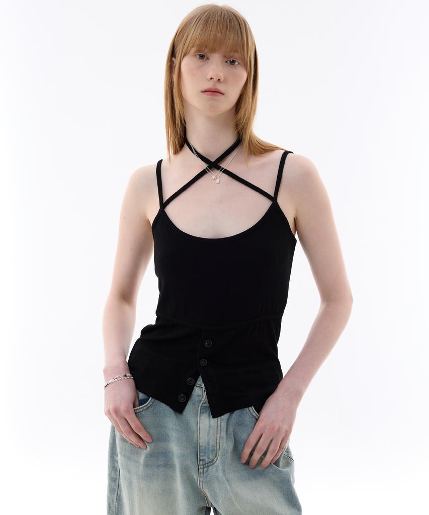 Alikim Evan Sleeveless Top / Black