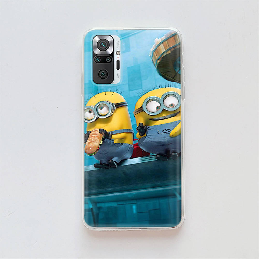 Transparent Case for Samsung A04 A14 A23 A34 A54 M23 M33 M52 M53 Realme Narzo 50 50I 50a Prime C35 C55 C30S 10 9 Pro M-78 Cute Minions