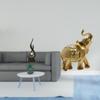 Abstract Flame Elephant Resin Figurine Modern Art Sculpture Desktop Ornament for Living Room Bedroom