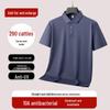 Dibinze Men's Plus Size 10A Antibacterial Breathable Polo Shirt