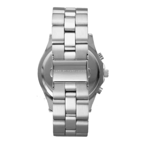 MARC BY MARC JACOBS MBM3100 Blade Chronograph Silver with 12 Crystals, Unisex Watch for Women