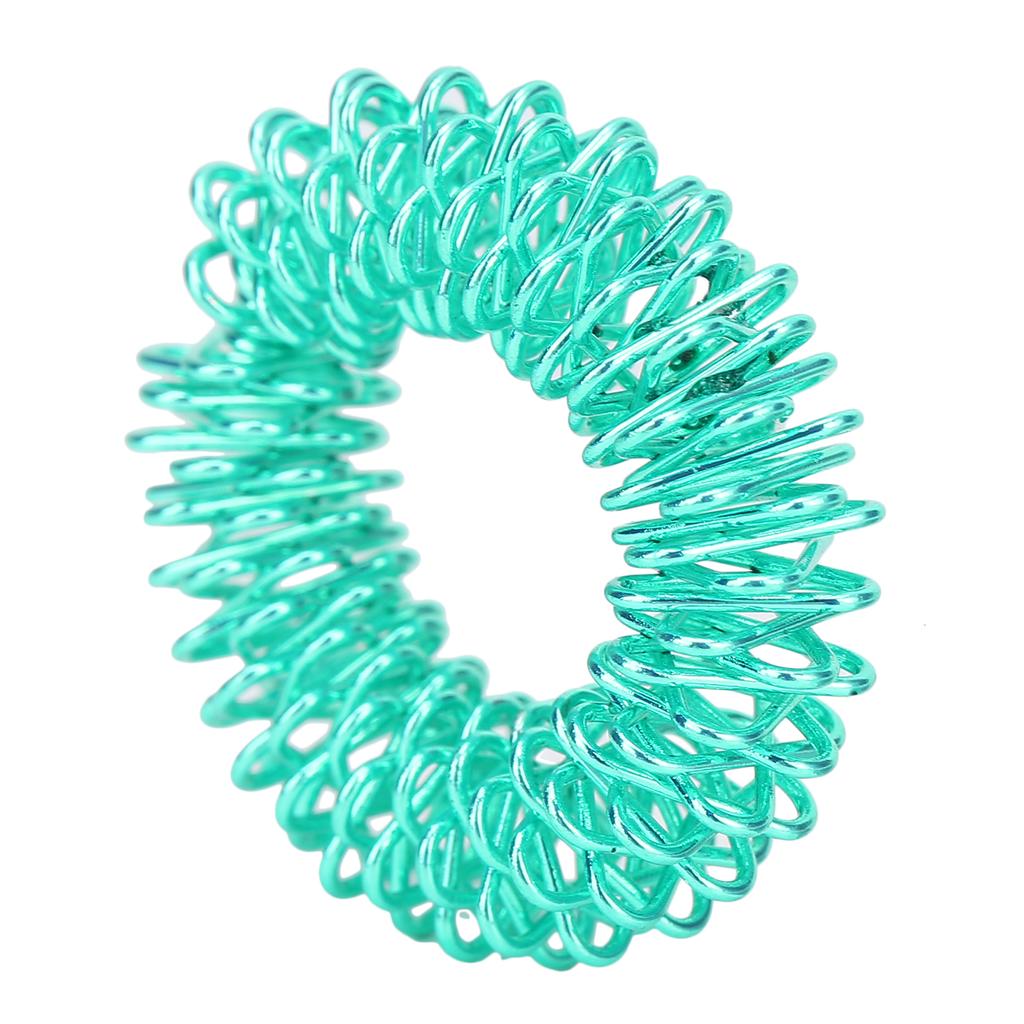 Kolczaste Pierścionki Sensoryczne na Palce Masaż Palców Łagodzenie Stresu Pierścionki do Terapii Bólu dla Dzieci Dorosłych Zielone