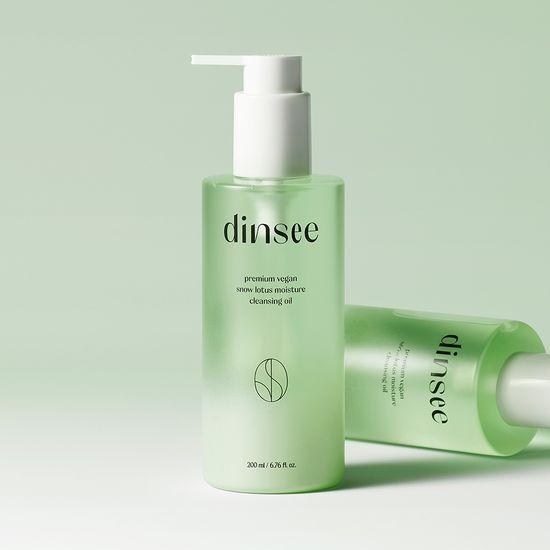 dinsee premium vegan snow lotus hyaluronic acid moisturizing cleansing oil 200ml