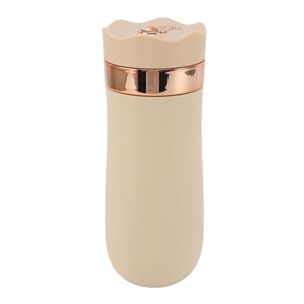 French Press Mug Stainless Steel Insulated Portable 320ml Chinese Style Coffee Mug for Outdoor