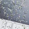 1000Pcs/Set Nail Art Rhinestone Acrylic Assorted Mini Star Love Heart Waterdrop Flower Geometric Shape Charm DIY Nail Decoration Accessories