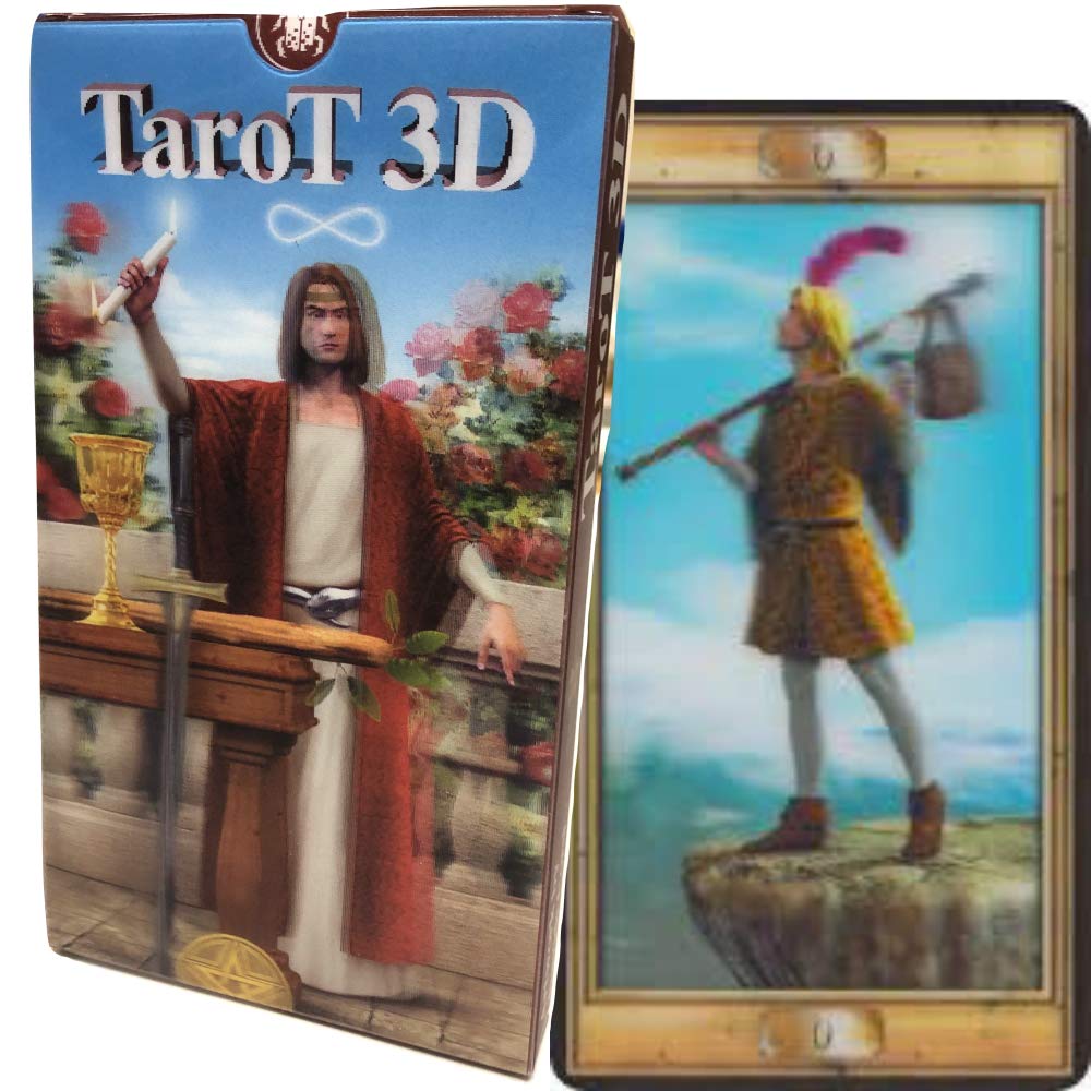 Tarot 3D TaroT 3D Waite Edition Major Arcana Tarot Cards with Japanese Instruction Authentic I.I.J 22-Card Manual,