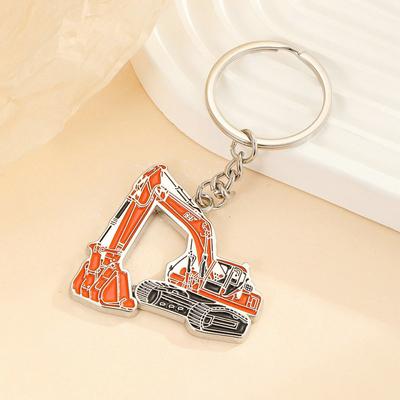 Kreativer Zinklegierung-Stereo-Bagger-Bagger-Schlüsselanhänger für Freund-Geschenk-Taschen-Anhänger-Charme-Autoschlüssel-Zubehör-Schmuck