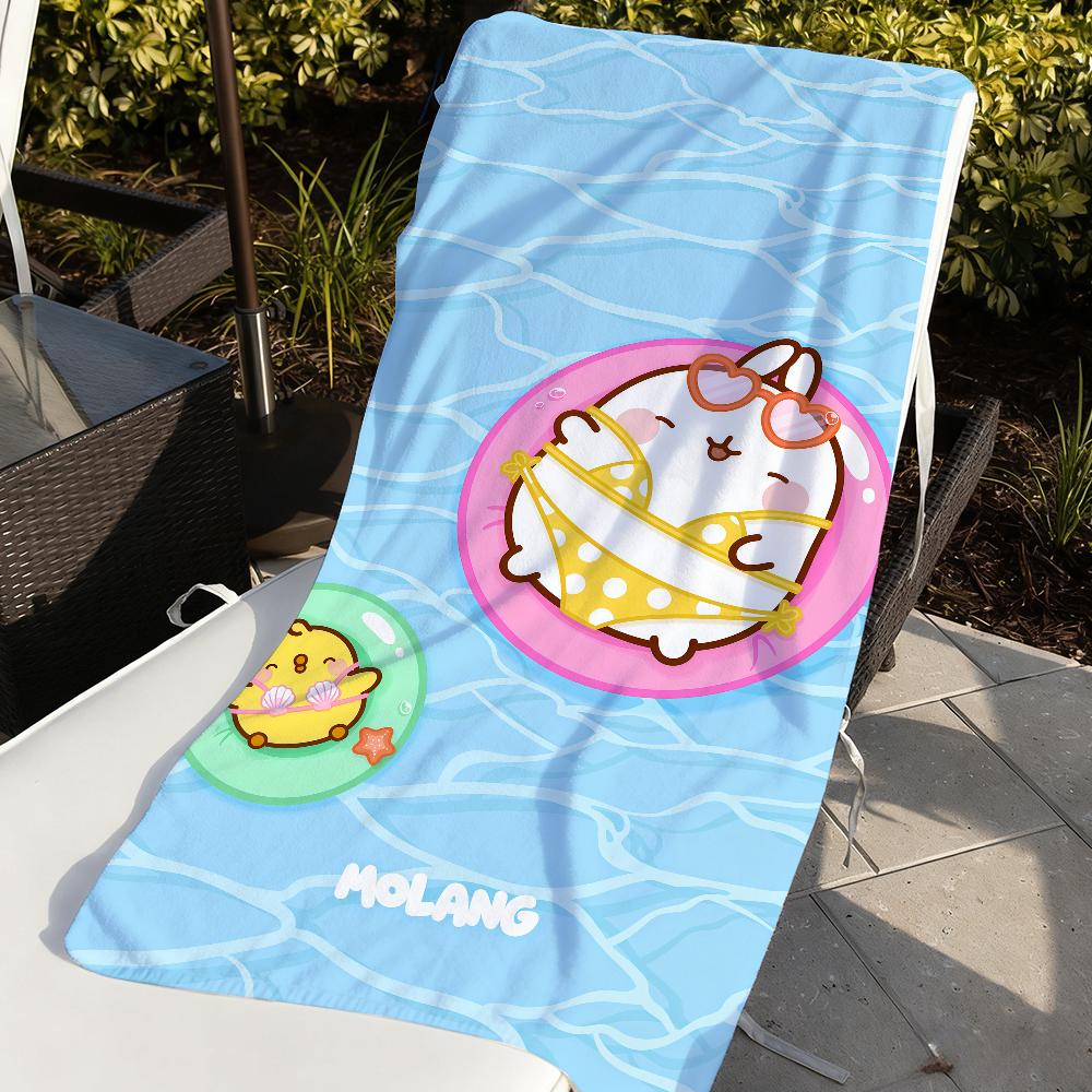 M-Molang CUTE Cartoon Towel Quick Drying Beach Towels Are Suitable For Swimming Pools Camping Yoga And The Gym