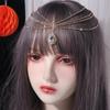 Headwear Rhinestone Head Chain Water Drop Boho Headband Luxury Forehead Chain  Party