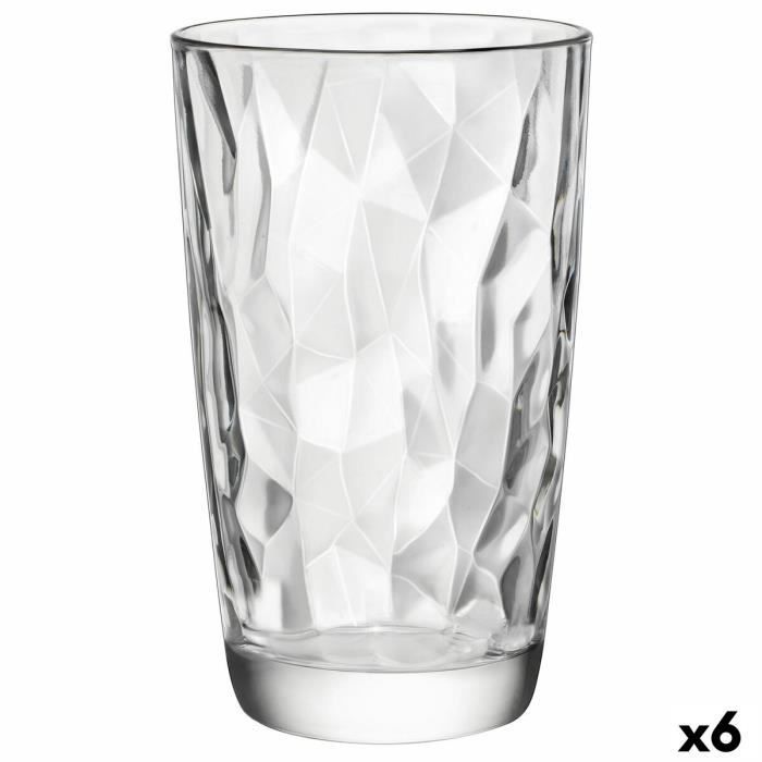Verre - Bormioli Rocco - Diamond - 470 ml - Transparent - Pack de 6 unités