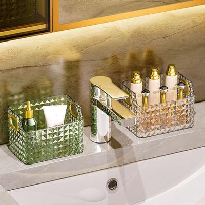 Desktop Storage Box With Handle Acrylic Rack New Cosmetics Box  Jewelry