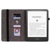 For Amazon Kindle Paperwhite (2024) Leather Case Card Holder Rose Flower E-Reader Cover