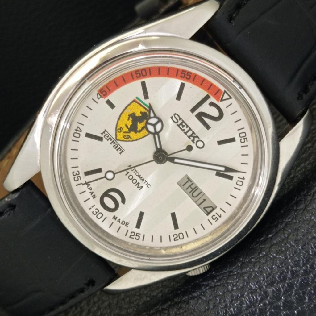 

SEIKO VINTAGE AUTOMATIC 7009A JAPAN MENS FERRARI DIAL WATCH a700539-5 R203-a700539