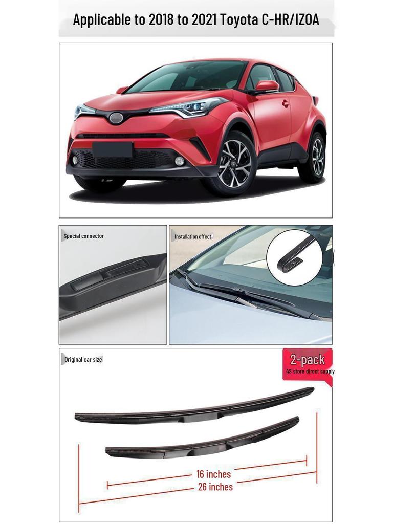 Escobillas Limpiaparabrisas Originales para Modelos Toyota CHR 2018-2021