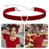Soft Velvets Heart Choker Aesthetic Neck Jewelry Accessories for Women Girls