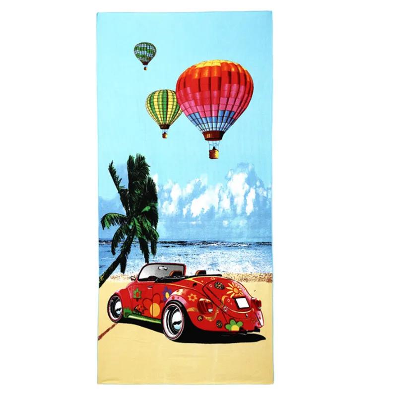 70x150cm Microfiber Colorful Printed Absorbent Beach Towel Adult Swimwear Cover Bathroom Bath Mat