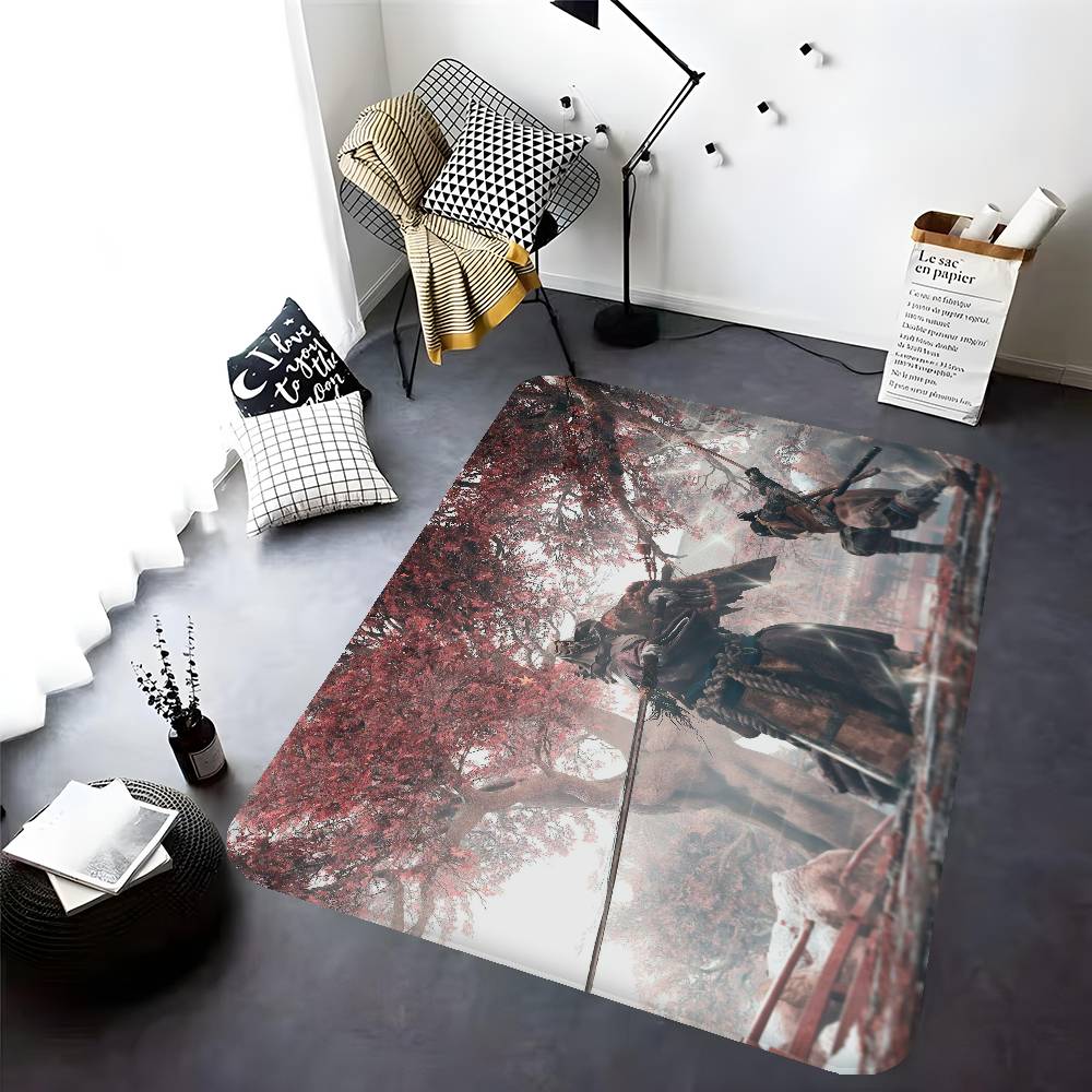 Sekiro Game Shadows Die Twice Bath Mat Kids Room Bedroom Decoration Balcony Anti-Slip Doormat Living Room Alfombra